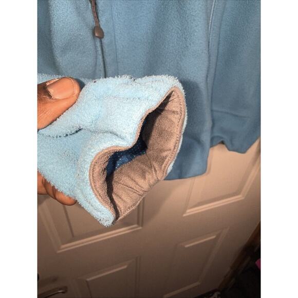 The North Face Fleece Jacket Women’s Small Sweater Full Zip Windwall Light Blue - Picture 6 of 15